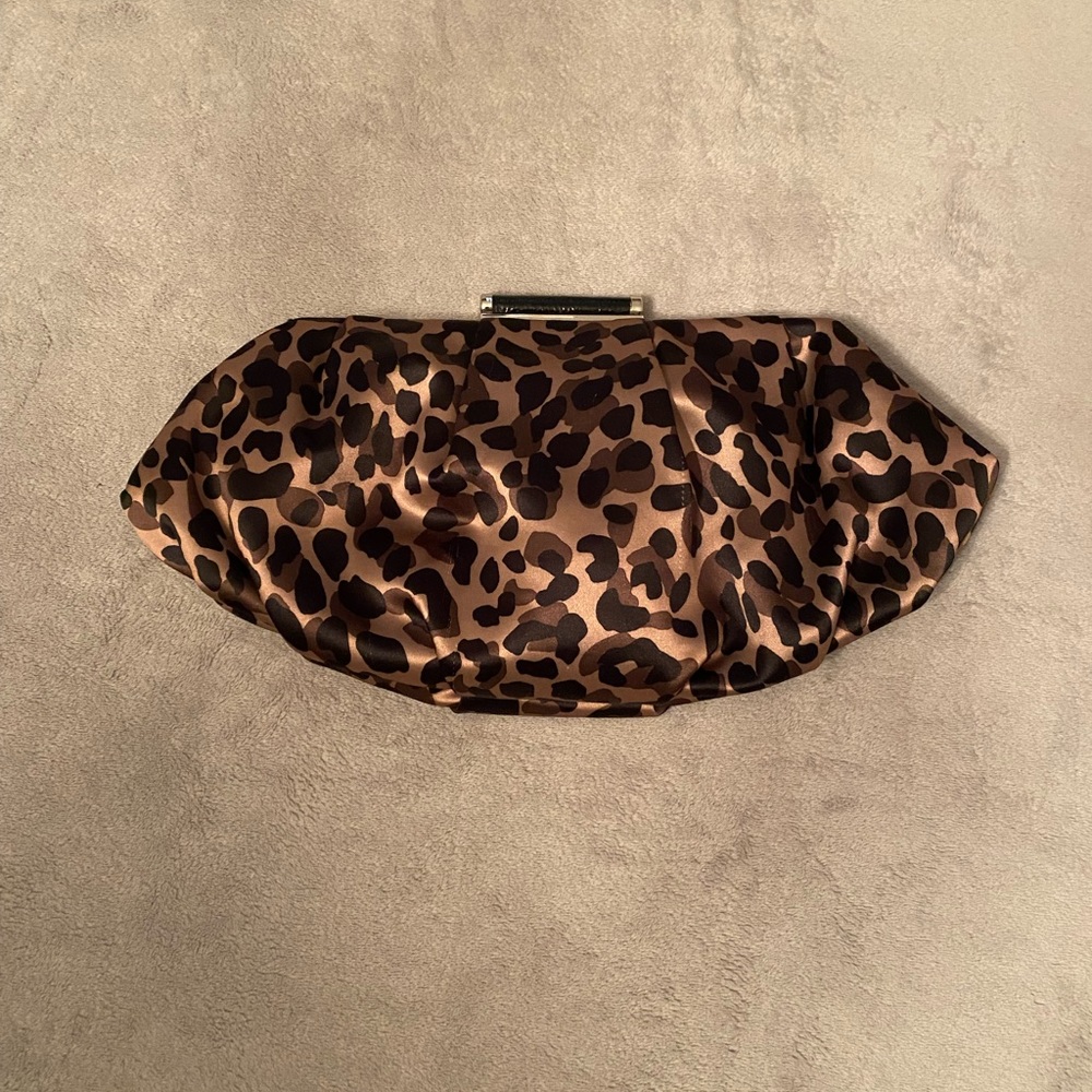 Nine West leopard print clutch